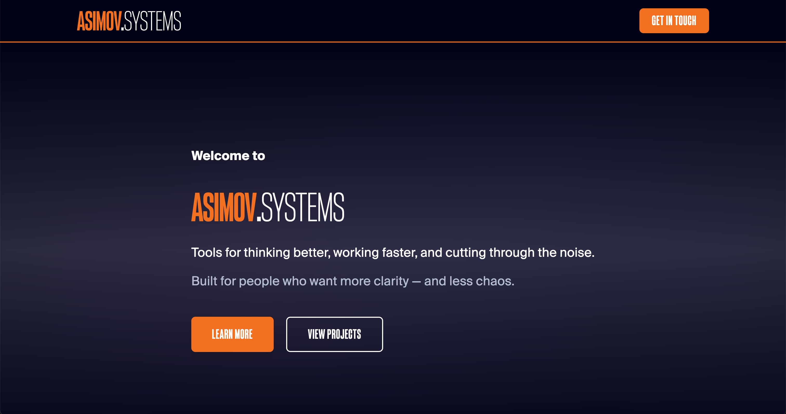 ASIMOV.Systems - AI Tools for Thinking Better & Working Faster